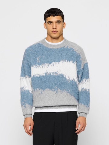 Burocs Sweater 'Hairy Cloudtrace' in Blue
