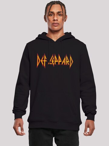 Sweat-shirt 'Def Leppard' F4NT4STIC en noir : devant