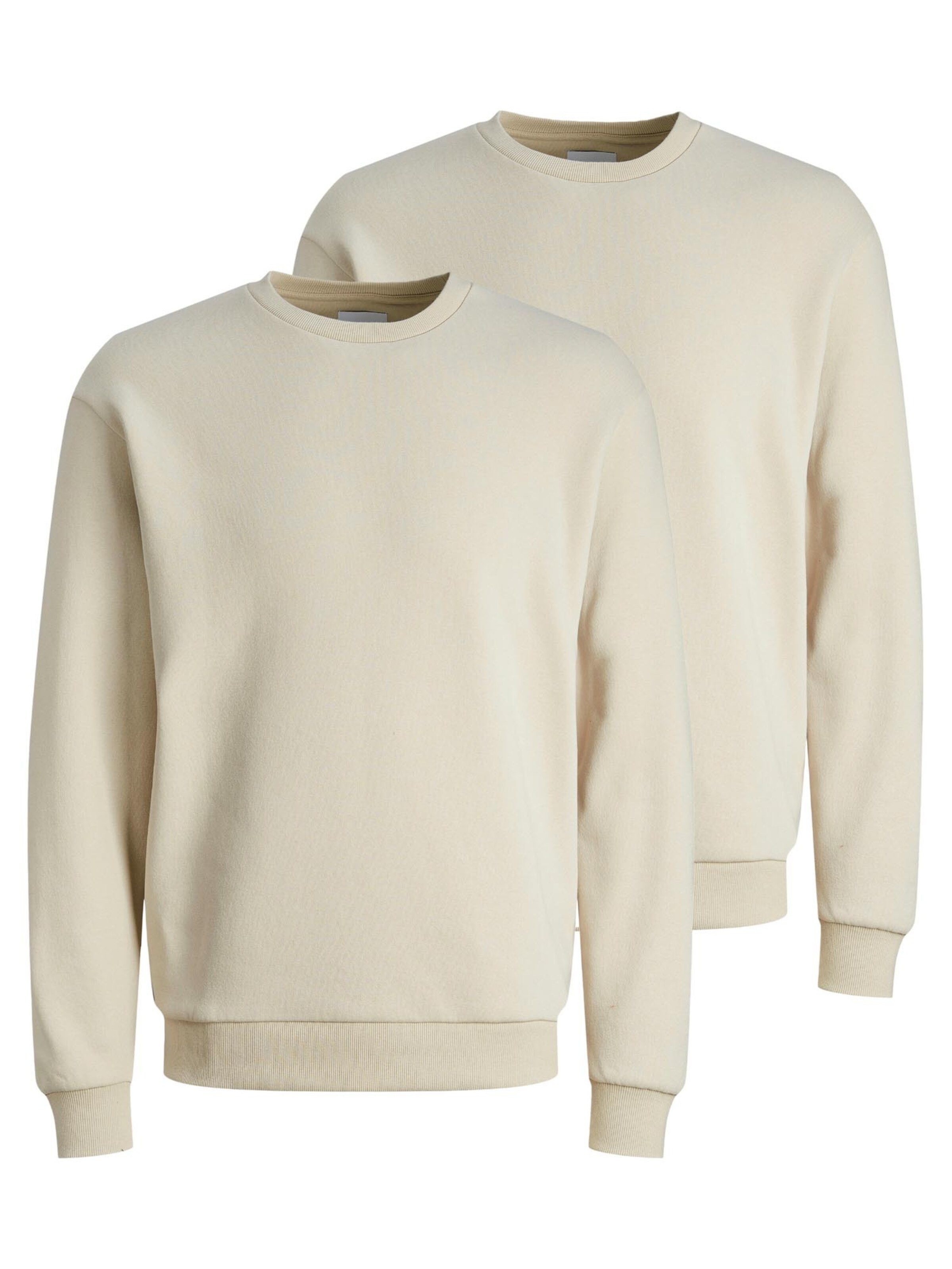 JACK & JONES Sweatshirt 'Bradley' in Beige: voorkant