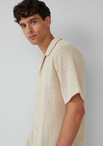 s.Oliver BLACK LABEL Comfort fit Button Up Shirt in Beige