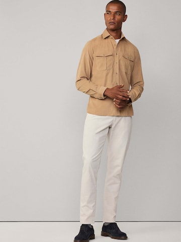 Hackett London Slim Fit Hemd in Beige