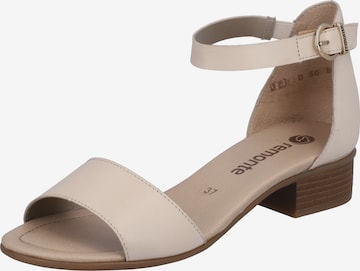 REMONTE Strap Sandals in Beige: front