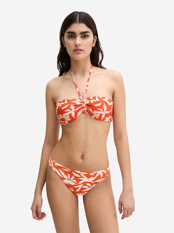 Bandeau Hauts de bikini ' Firecracker Floral ' Marc O'Polo en orange : devant