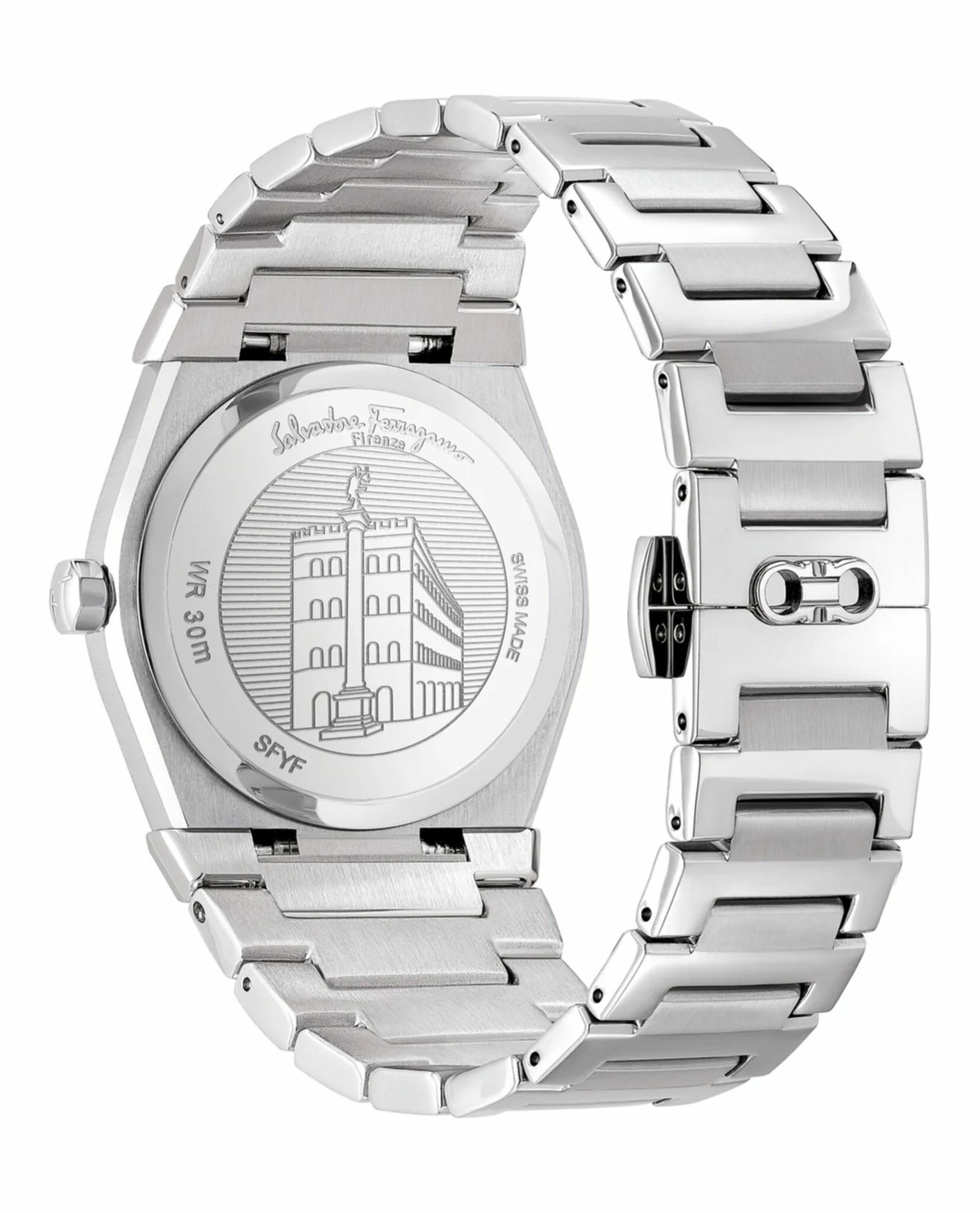 Salvatore Ferragamo Analoog horloge in Zilver