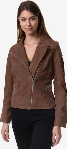 Tazzio Übergangsjacke 'F500' in Braun: Vorderseite