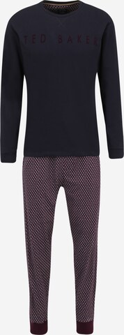 Ted Baker - Pijama largo en azul: frente