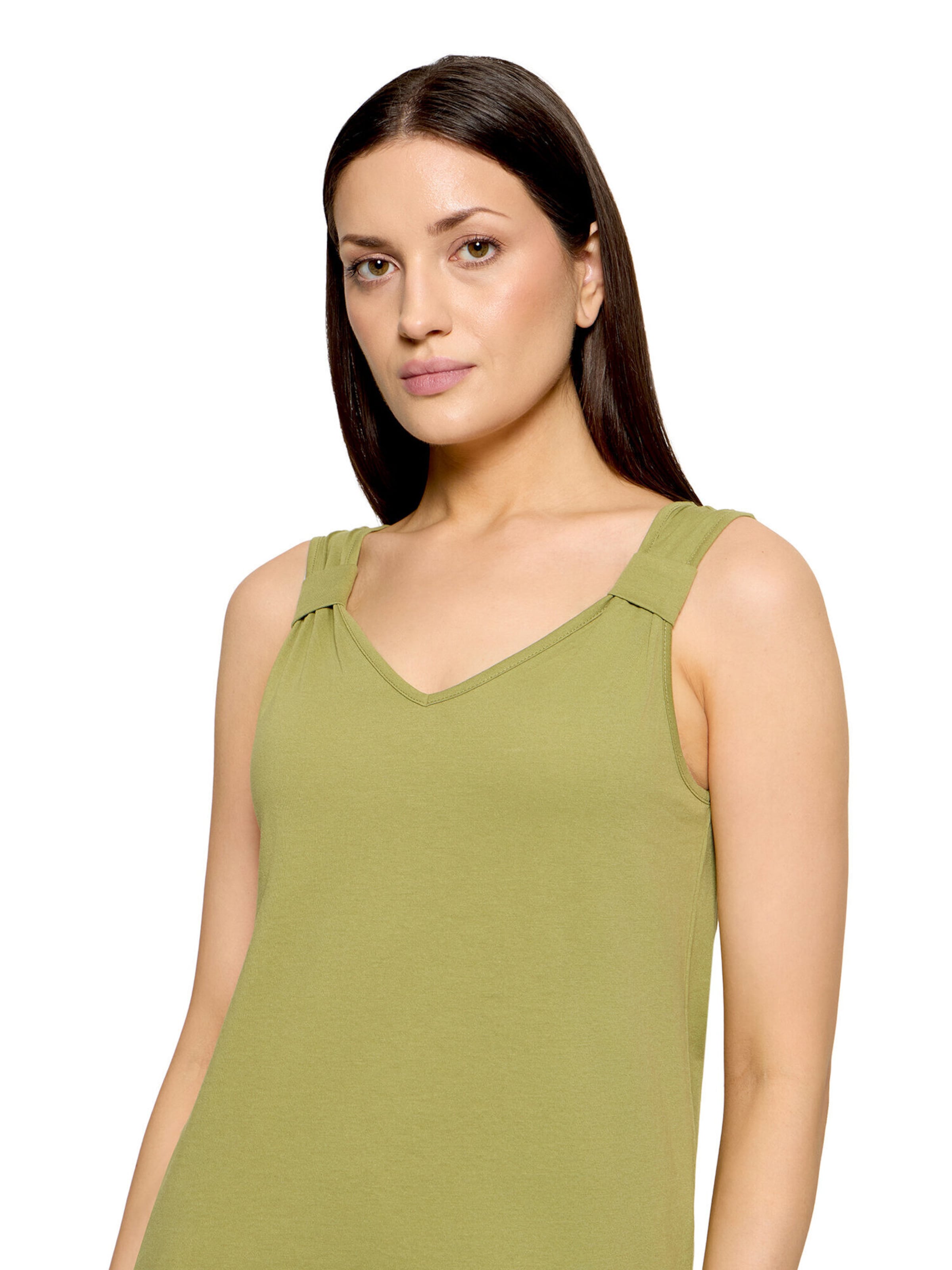 Top di Cartoon in verde