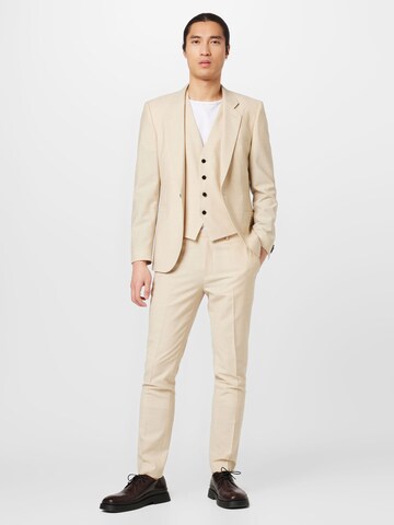 HUGO Red - Slimfit Traje 'Arti' en beige