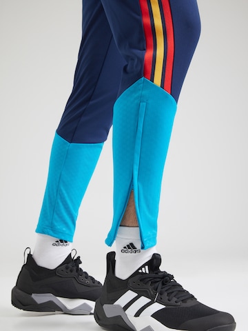 ADIDAS PERFORMANCE Slimfit Sportbroek 'Spanien 26 Tiro' in Blauw