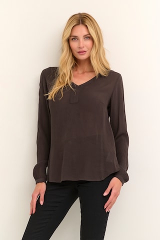 Kaffe Blouse 'Amber' in Bruin: voorkant