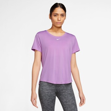 NIKE Performance Shirt 'One' in Purple: front