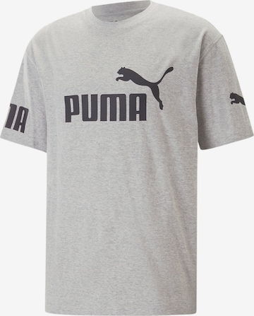 PUMA Shirt 'POWER' in Grey: front