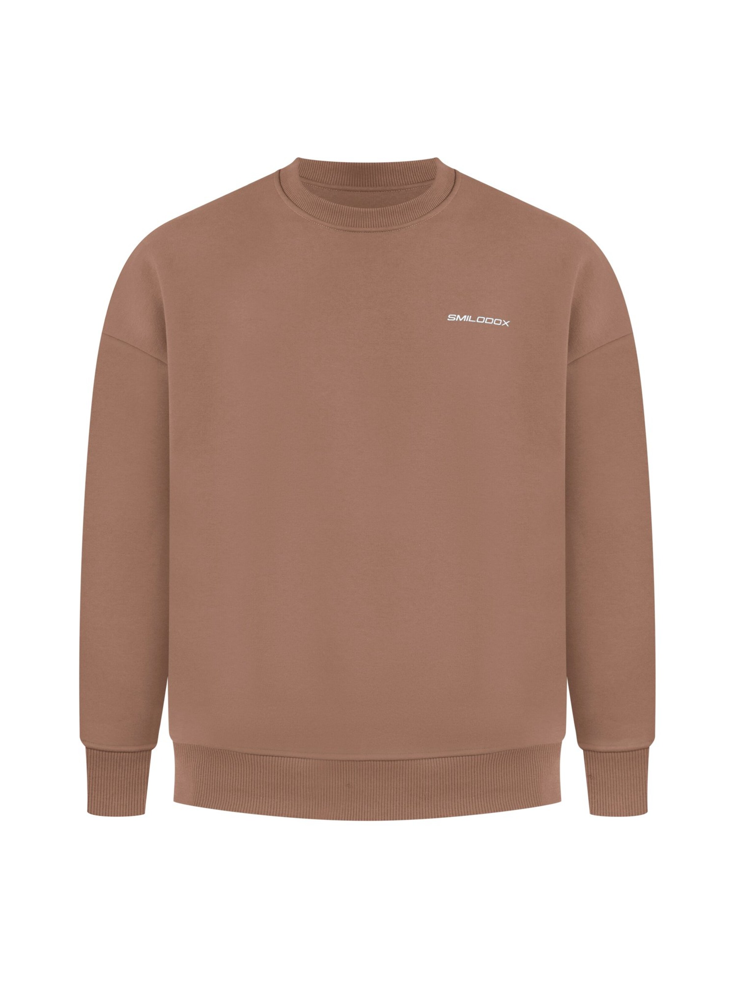 Smilodox Sweatshirt in Bruin: voorkant