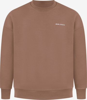 Smilodox Sweatshirt in Brown: front