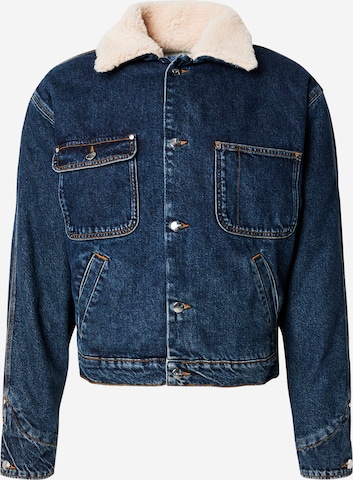 Veste mi-saison 'HARLEM' MOUTY en bleu : devant