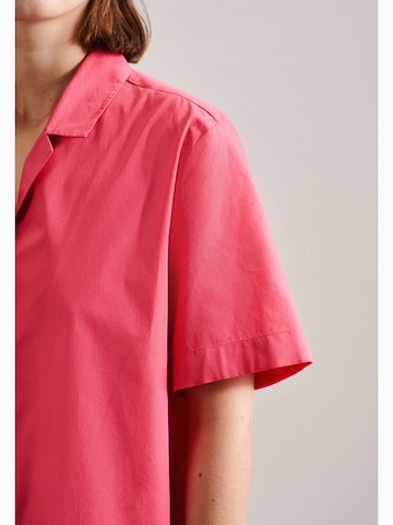 SEIDENSTICKER Pajama 'Schwarze Rose' in Pink