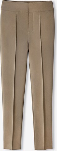 Coupe slim Pantalon à plis Ipekyol en marron : devant