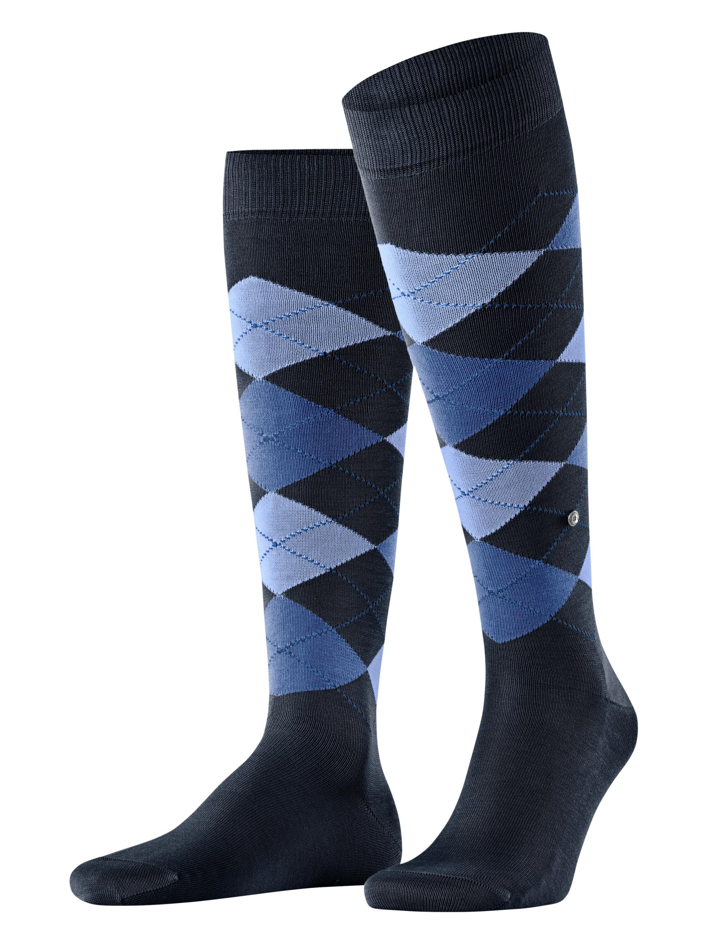 BURLINGTON Kniestrümpfe 'Manchester'‌‌‌‌‌ in Blau: Vorderseite