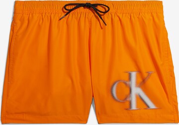 Șorturi de baie de la Calvin Klein Swimwear pe portocaliu: față