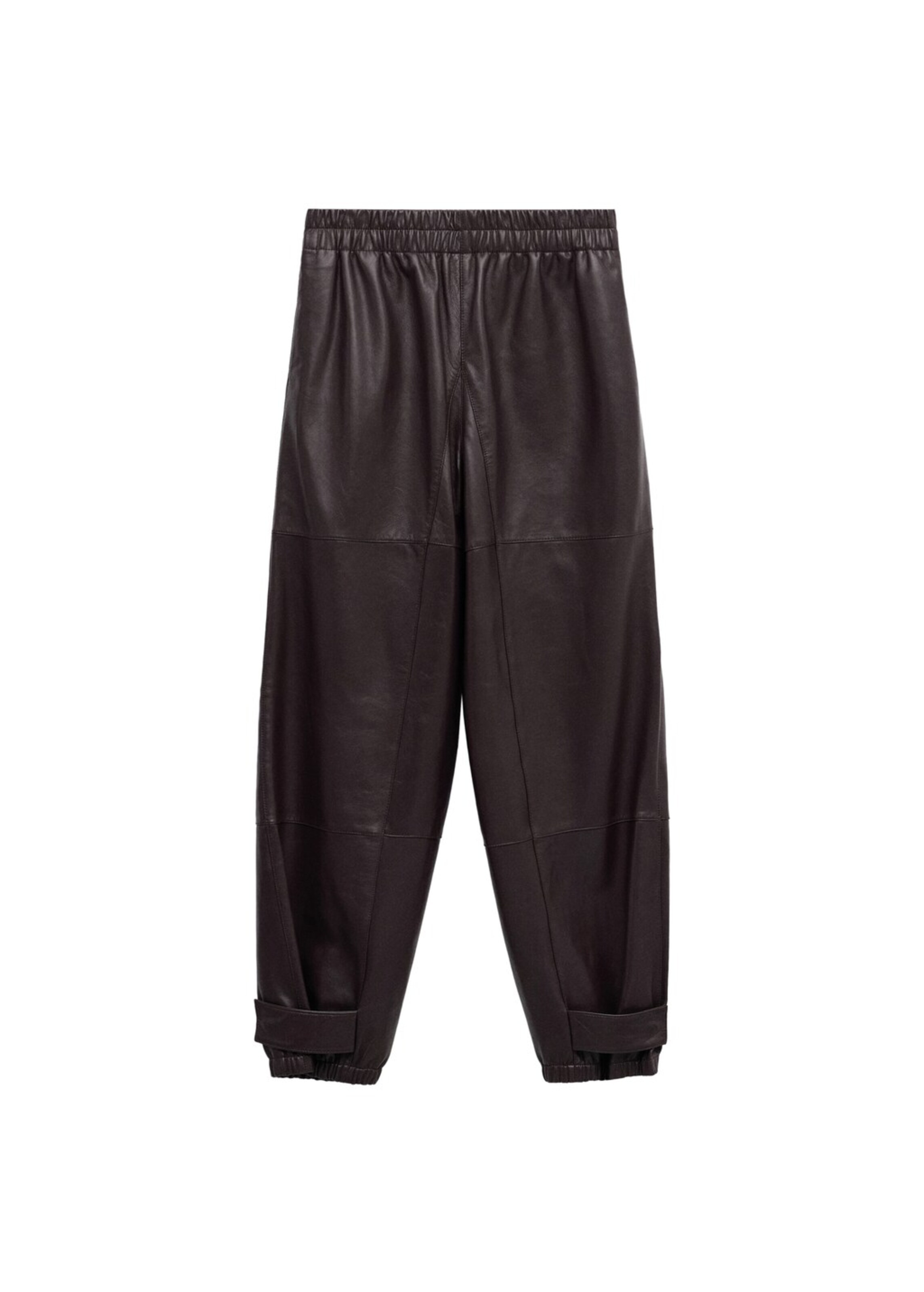 MANGO Barrel Pants 'Partago' in Red: front