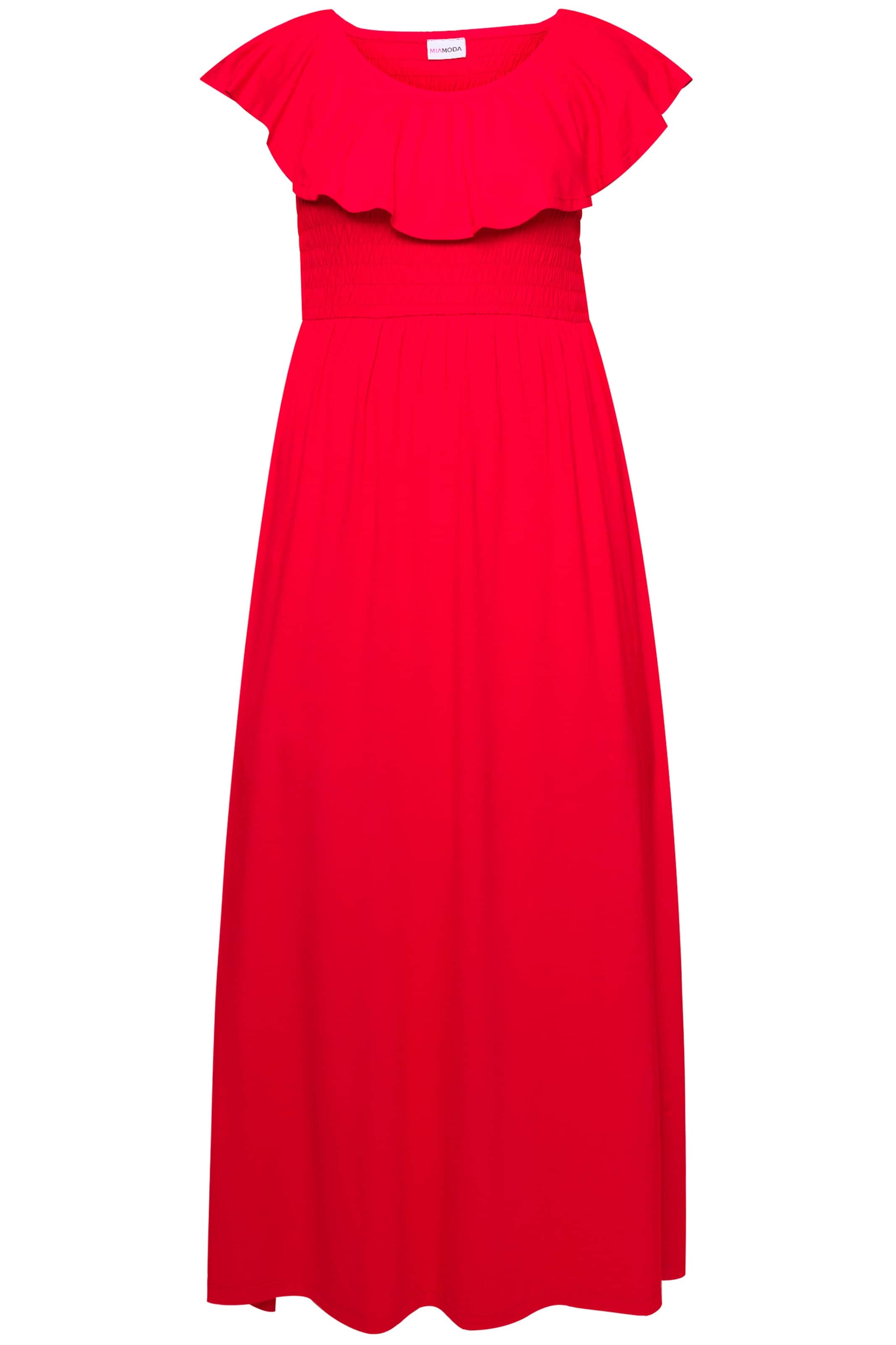 MIAMODA Dress in Red: front