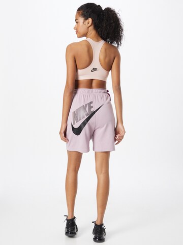 purpurinė Nike Sportswear Laisvas Kelnės