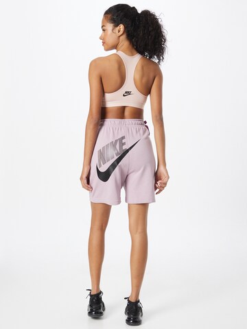 Nike Sportswear - Loosefit Calças em roxo