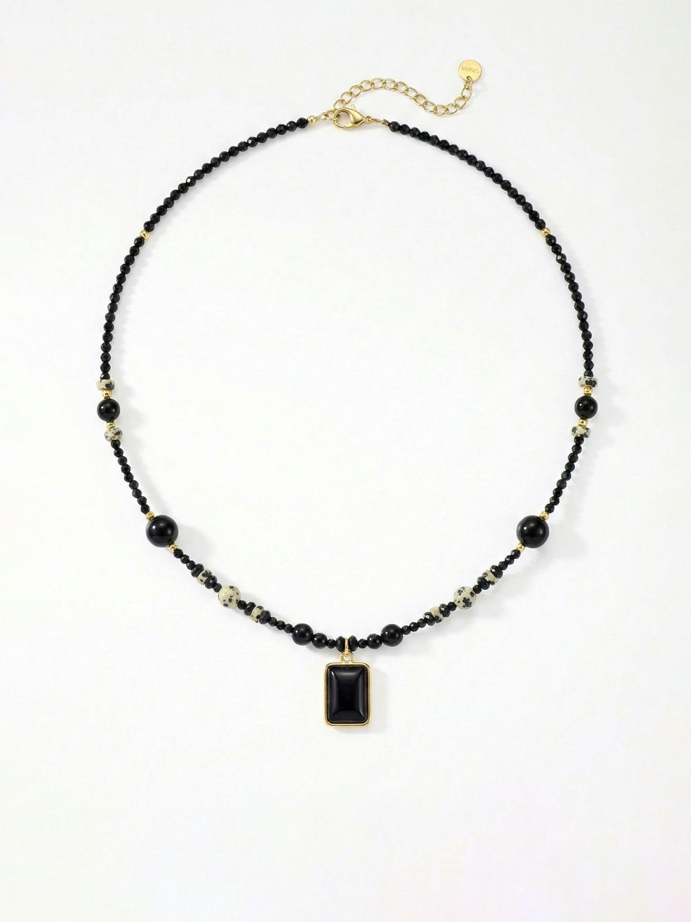 Nemomatheo Necklace 'Monolith – Statement-Steinanhänger' in Black