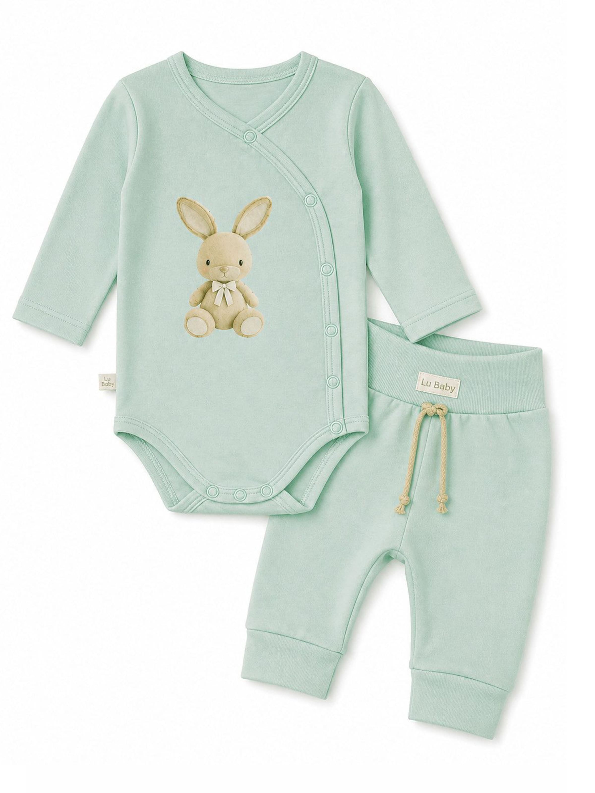 La Bortini Set in Green: front
