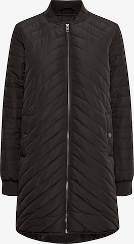 Oxmo Between-Seasons Coat 'MADALYN' in Black: front