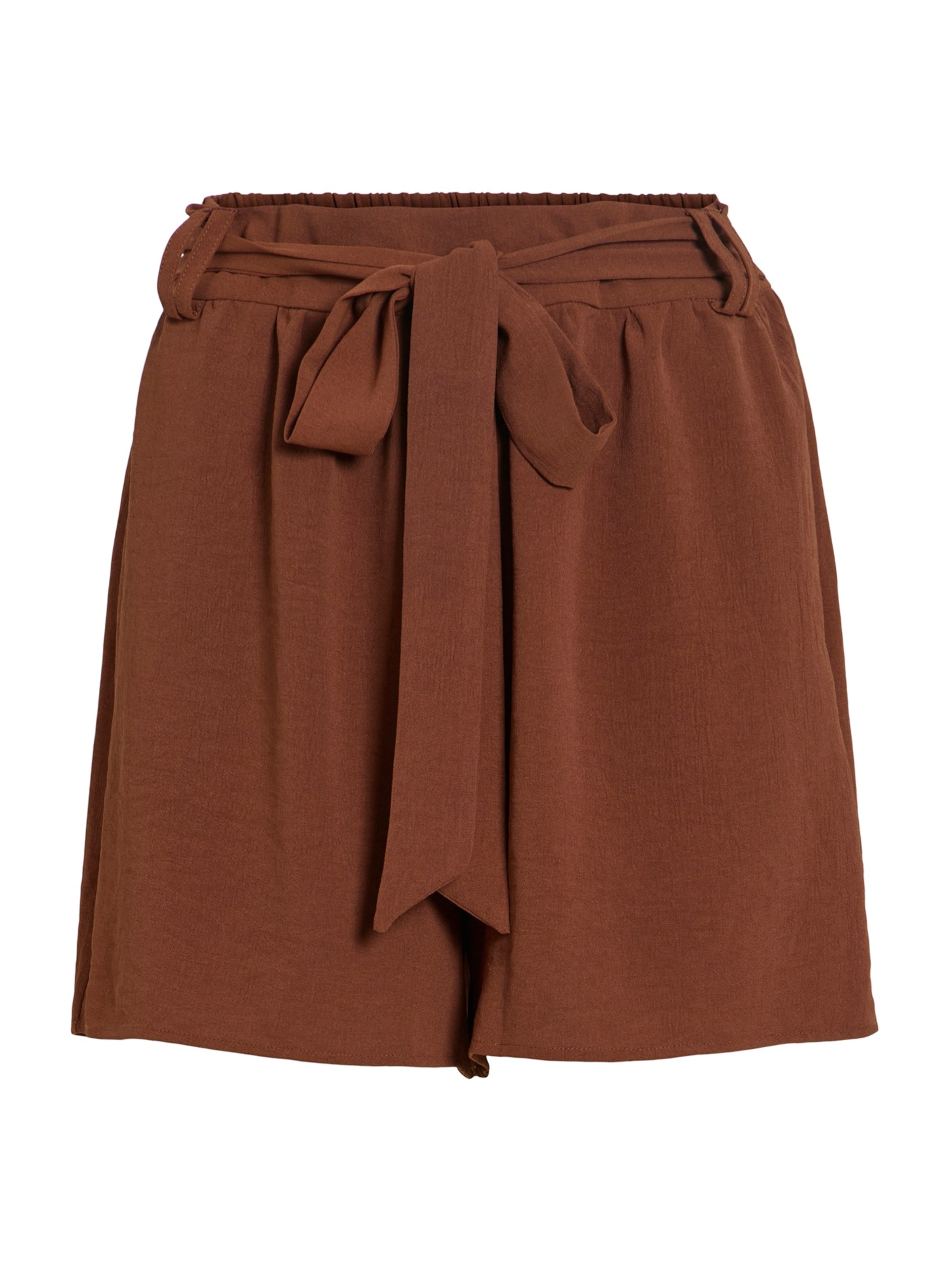 Wide Leg Pantalon 'VIRELLA' VILA en marron : devant