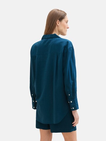 Chemisier TOM TAILOR en bleu