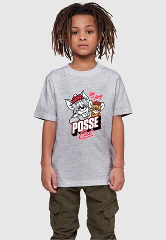 ABSOLUTE CULT T-Shirt 'Tom And Jerry - Posse Cat' in Grau: predná strana