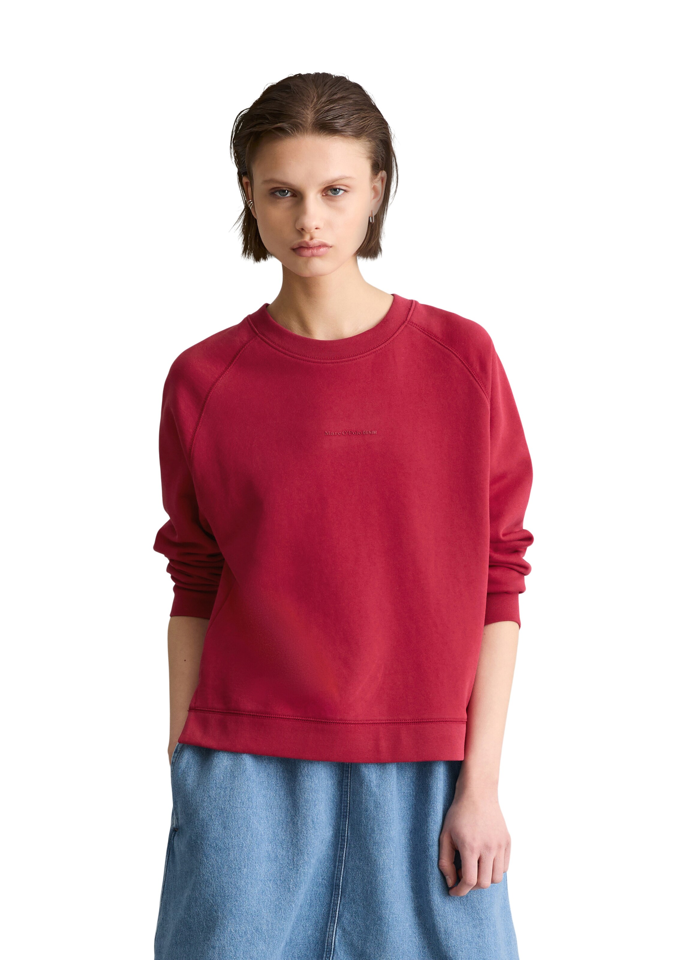 Marc O'Polo DENIM Sweatshirt in Rood: voorkant
