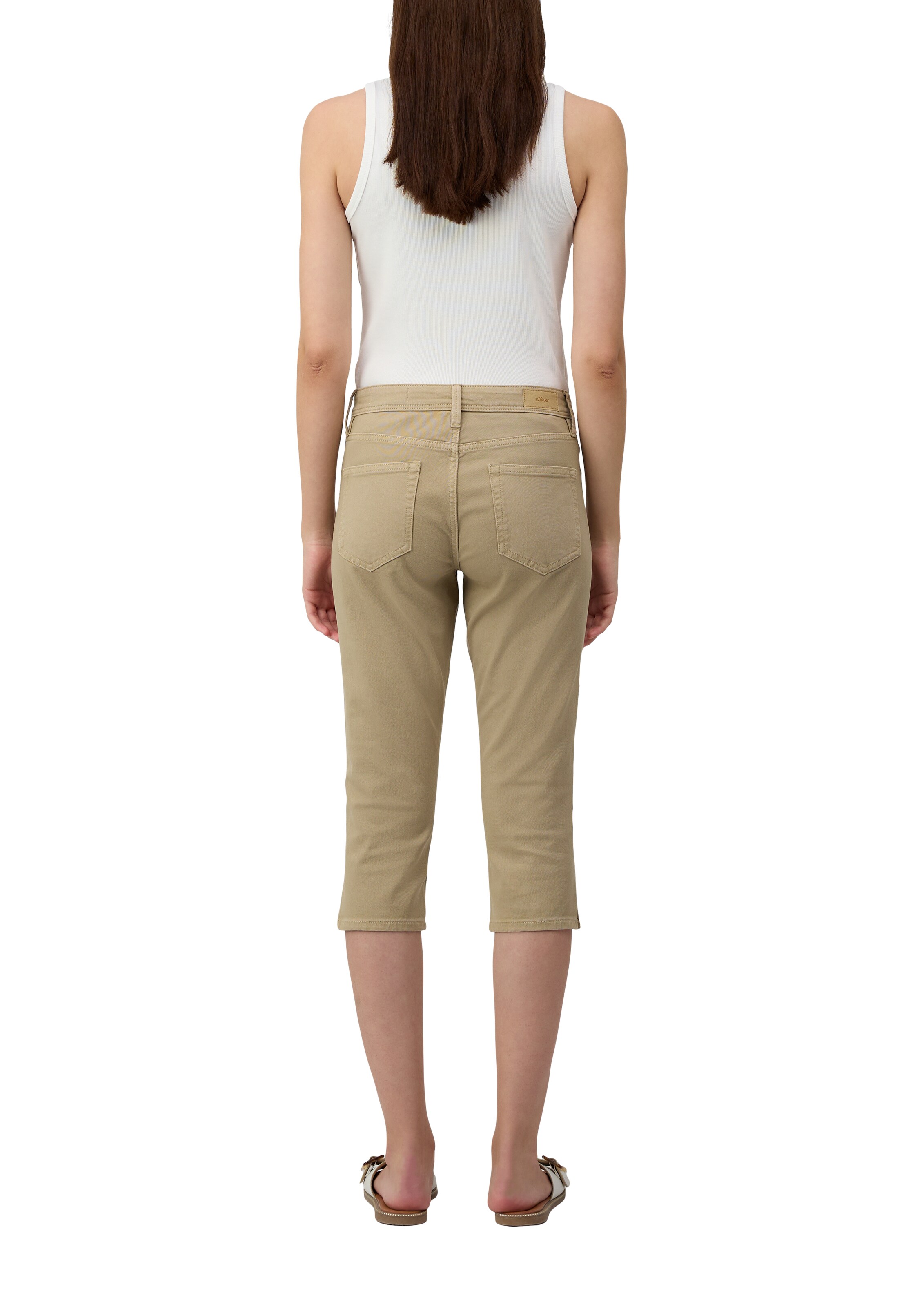 Coupe slim Jean 'Betsy' s.Oliver en marron