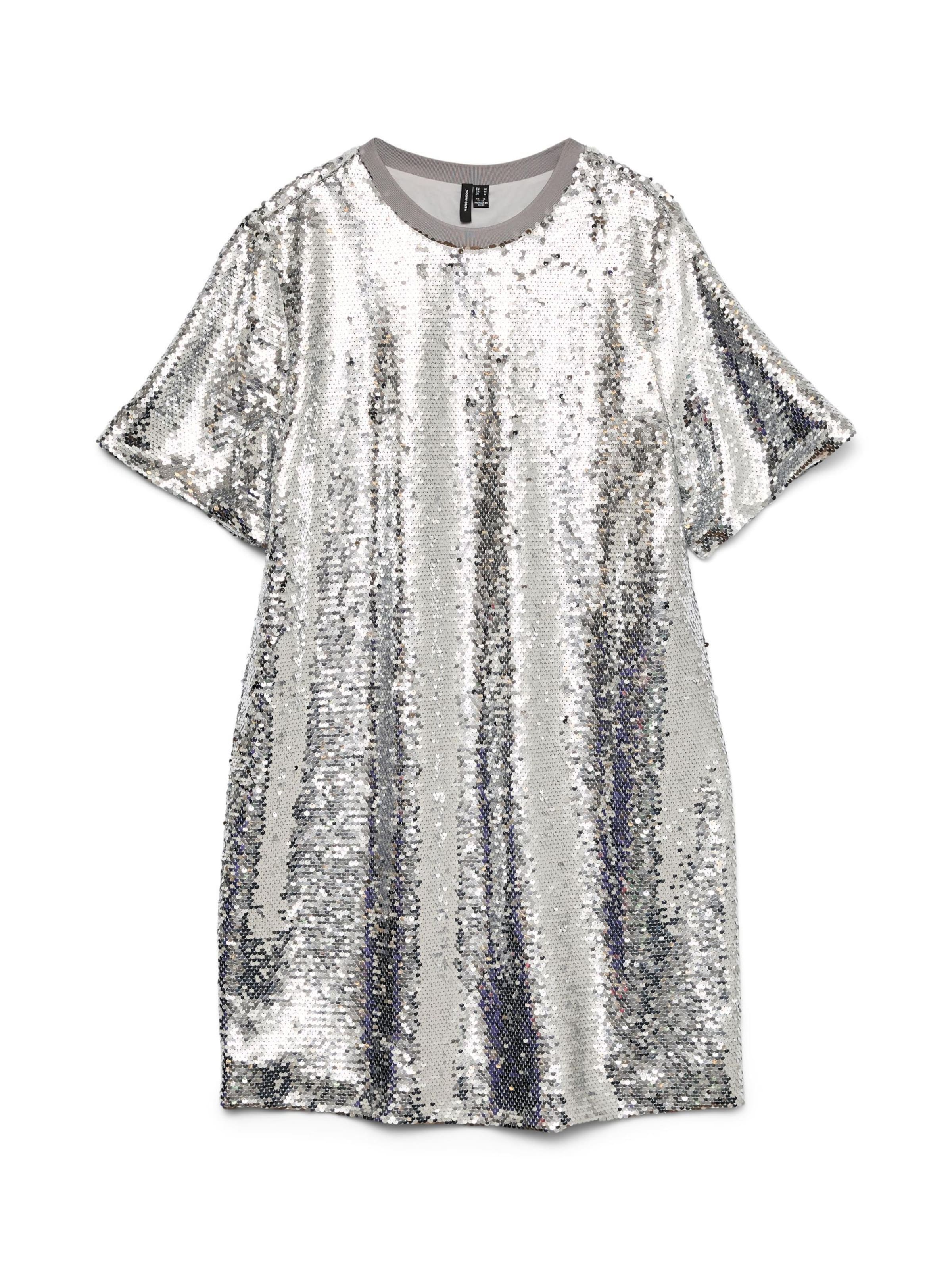 VERO MODA Kjole 'VMBlume' i sølv: forside