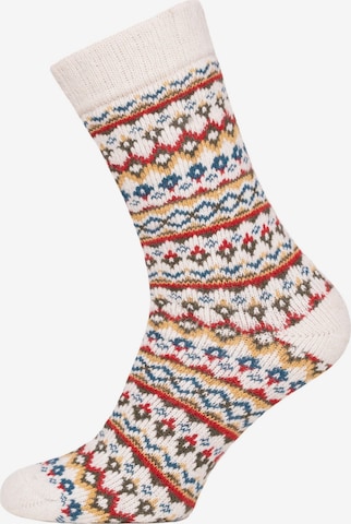 HomeOfSocks Socks 'HOS452' in White: front