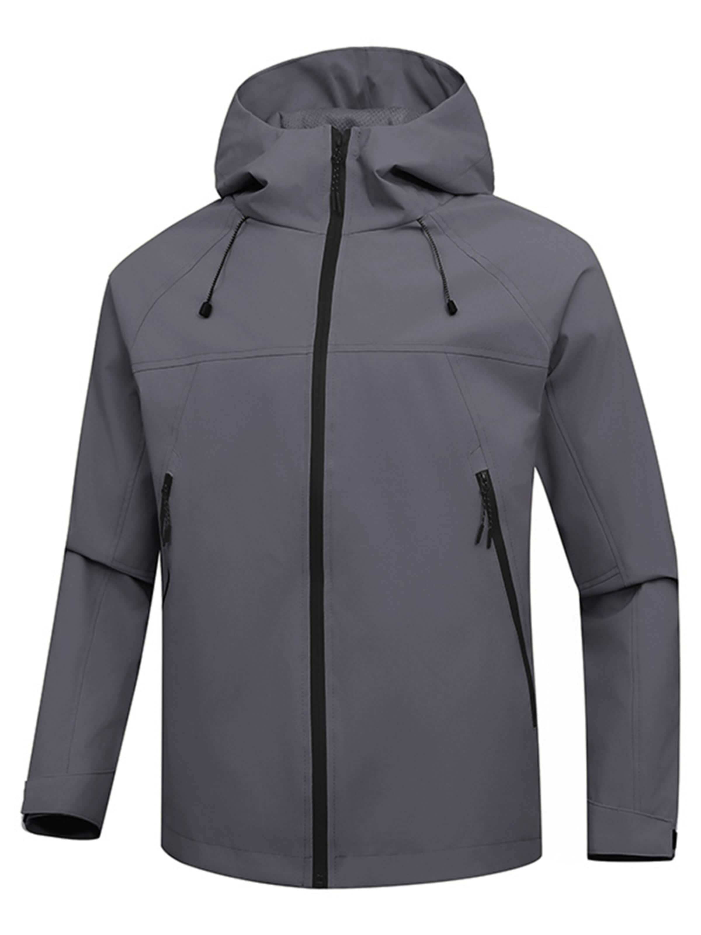 YOUTHUP Outdoor jacket 'Stadtflucht' in Grey: front