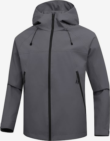 YOUTHUP Outdoor jacket 'Stadtflucht' in Grey: front