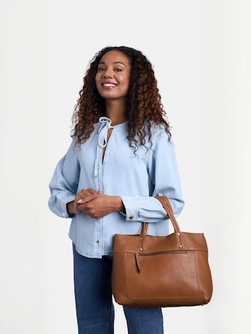 Cabas ' Sofie ' RE:DESIGNED en beige : devant