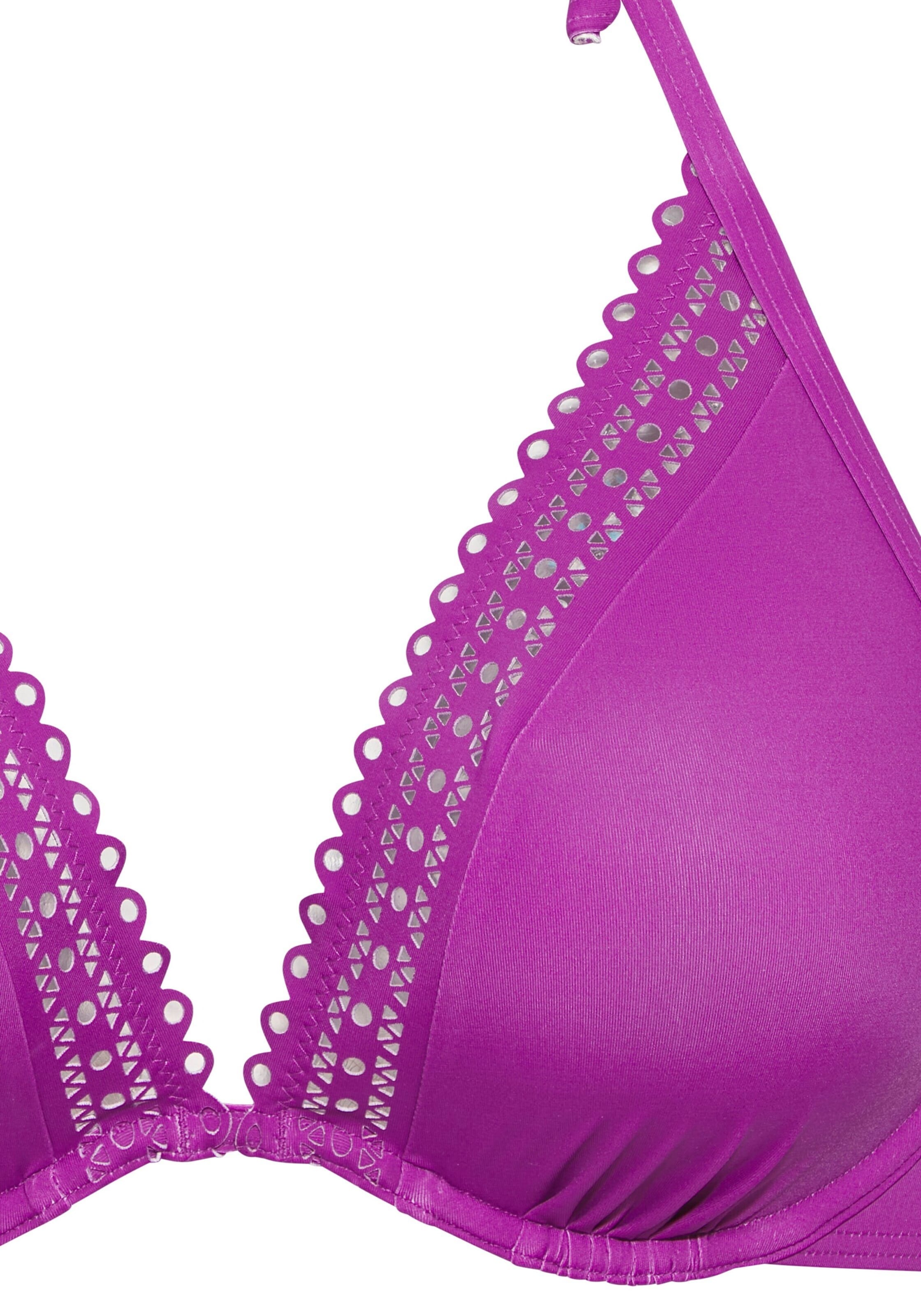 s.Oliver Trojuholníky Bikinový top - Fialová