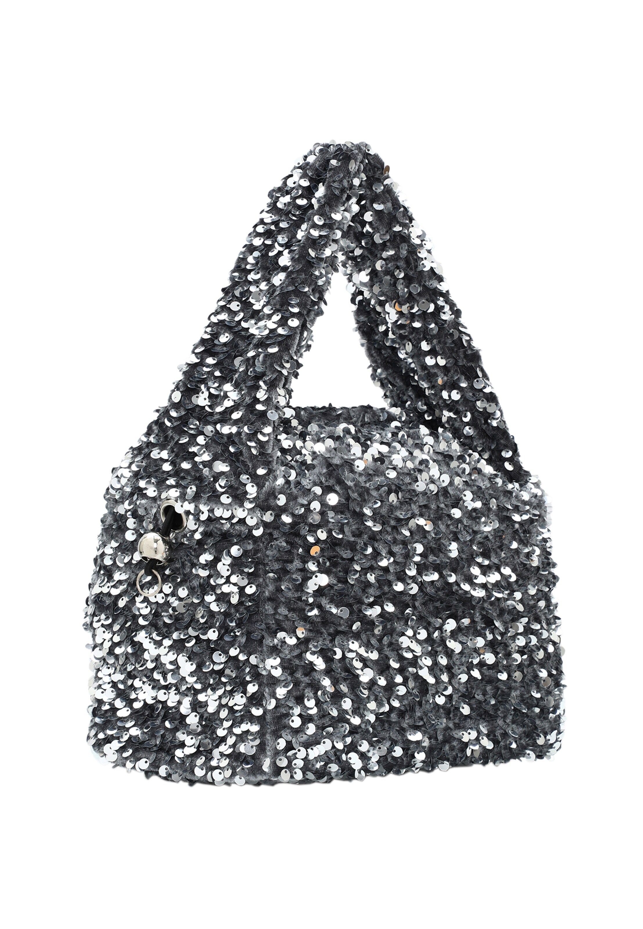 Koosh Tasche in Silber