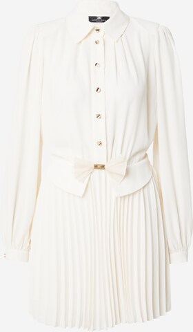 Robe-chemise Elisabetta Franchi en beige : devant