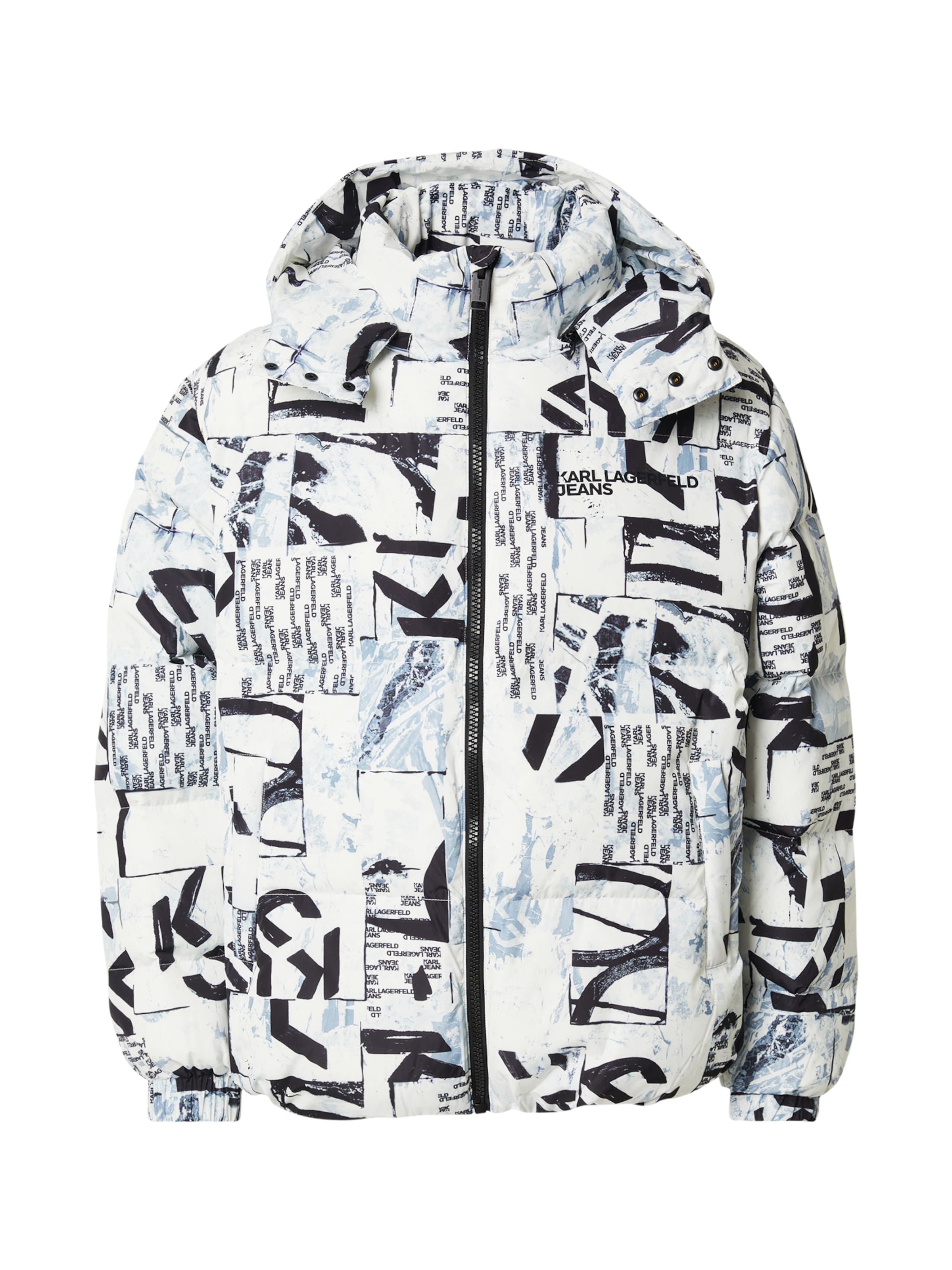 KARL LAGERFELD JEANS Зимно яке в бяло: отпред