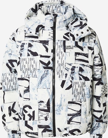 KARL LAGERFELD JEANS Talvitakki värissä valkoinen: etupuoli
