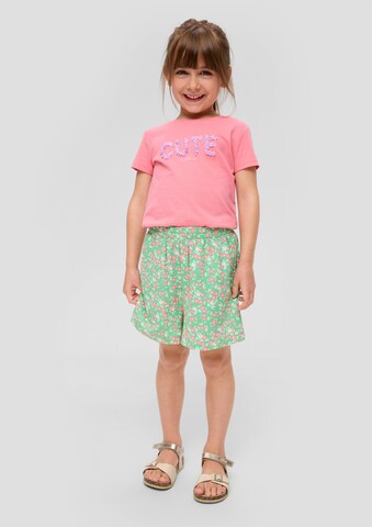 s.Oliver - Loosefit Pantalón en verde