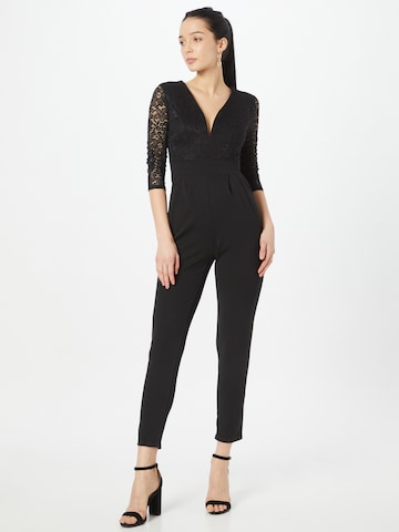 WAL G. - Jumpsuit 'LEE' en negro: frente