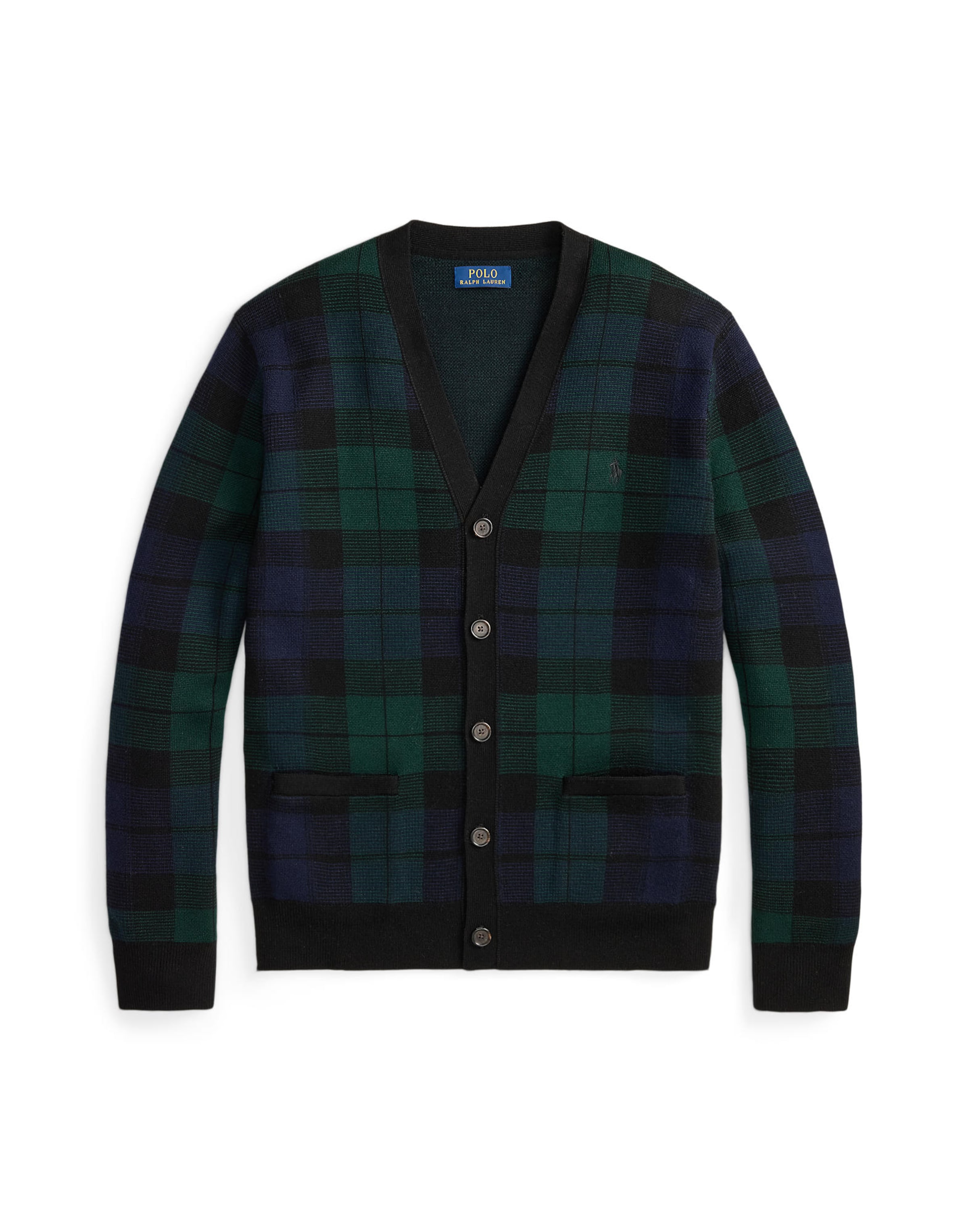 Polo Ralph Lauren Cardigan i S i navy / mørkegrøn / sort, Produktvisning