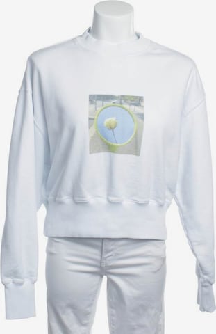 MSGM Sweatshirt & Zip-Up Hoodie in S in White: front