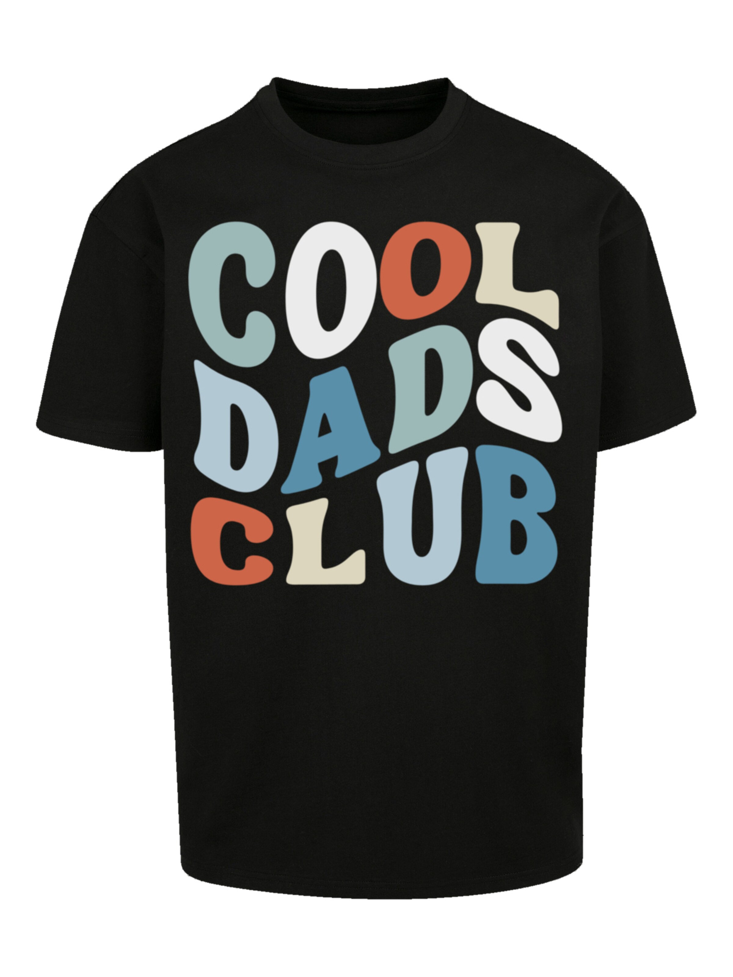 F4NT4STIC T-Shirt 'Cool Dads Club' in Schwarz: Vorderseite